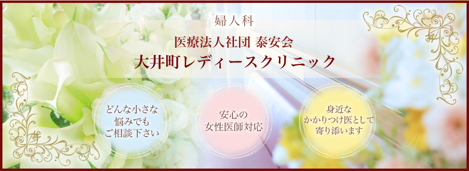 婦人科 医療法人社団 泰安会 大井町レディースクリニック